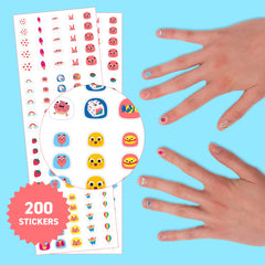 Omy Stickers Ongles Kawaii – couleurs vives et durables pour enfants