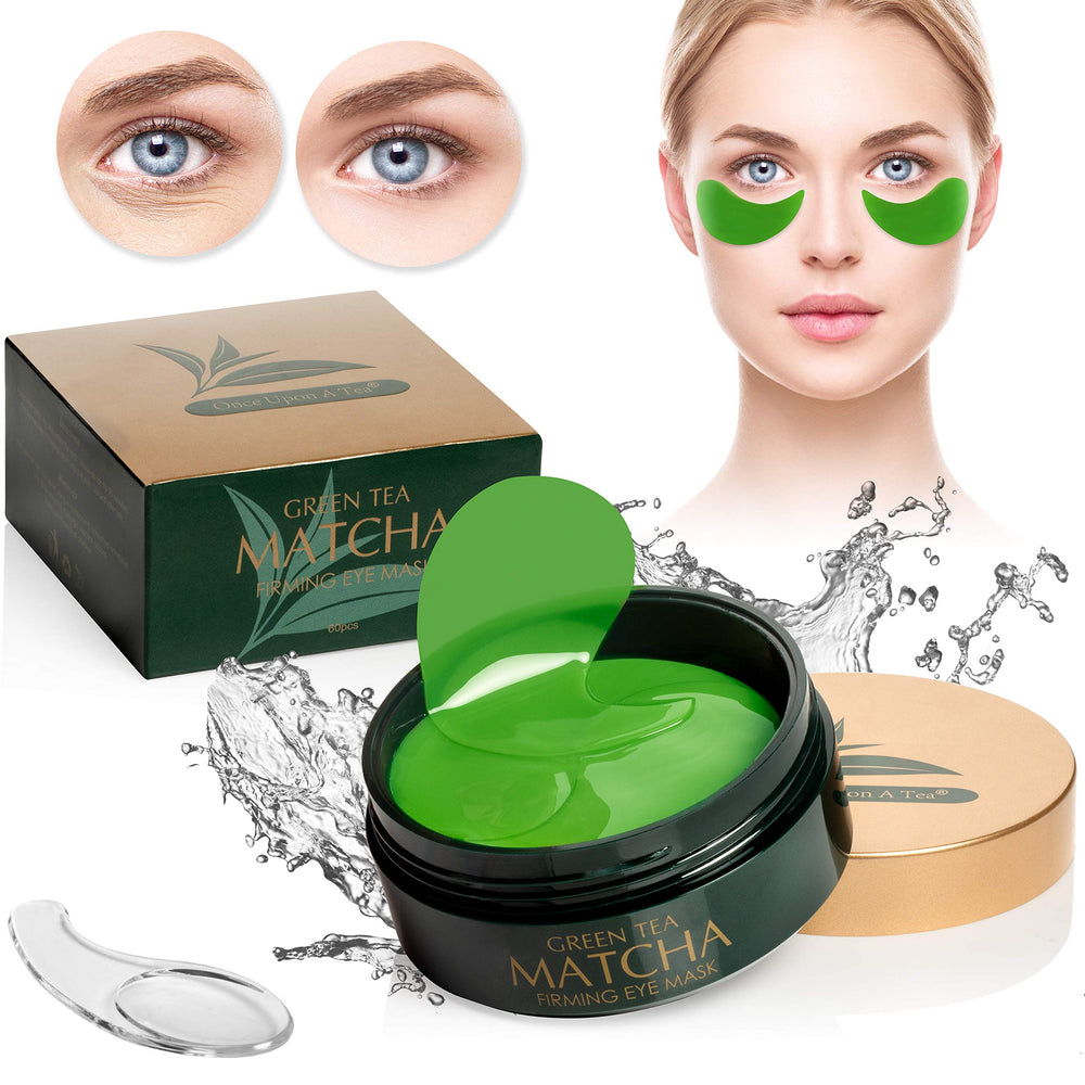 Masque yeux Matcha d Once Upon A Tea, sensation fraîche et hydratante.