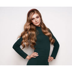 Ondder bande-tête rembourrée brune – polyvalente pour tous les looks.