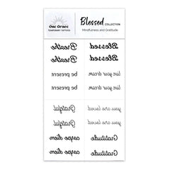 One Grace Blessed – design double mini noir, essayez deux motifs différents