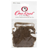 One Knot Hairnet Confort Équestre, sans nœud avant, pour casque confortable.