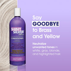 One 'N Only - flacon violet, pour cheveux blonds, neutralise les reflets jaunes.