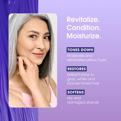 One 'N Only Shiny Silver Purple Shampoo — neutralisation des reflets jaunes pour une allure froide