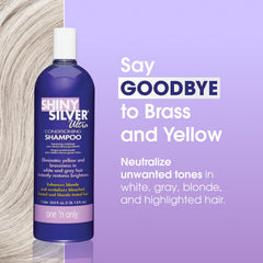 One 'N Only Shiny Silver Purple Shampoo — texture crème hydratante pour cheveux lisses