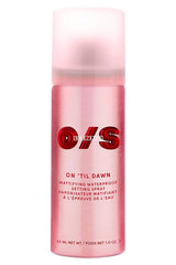 One Size On Til Dawn matte setting spray bottle delivers up to 16-hour hold.