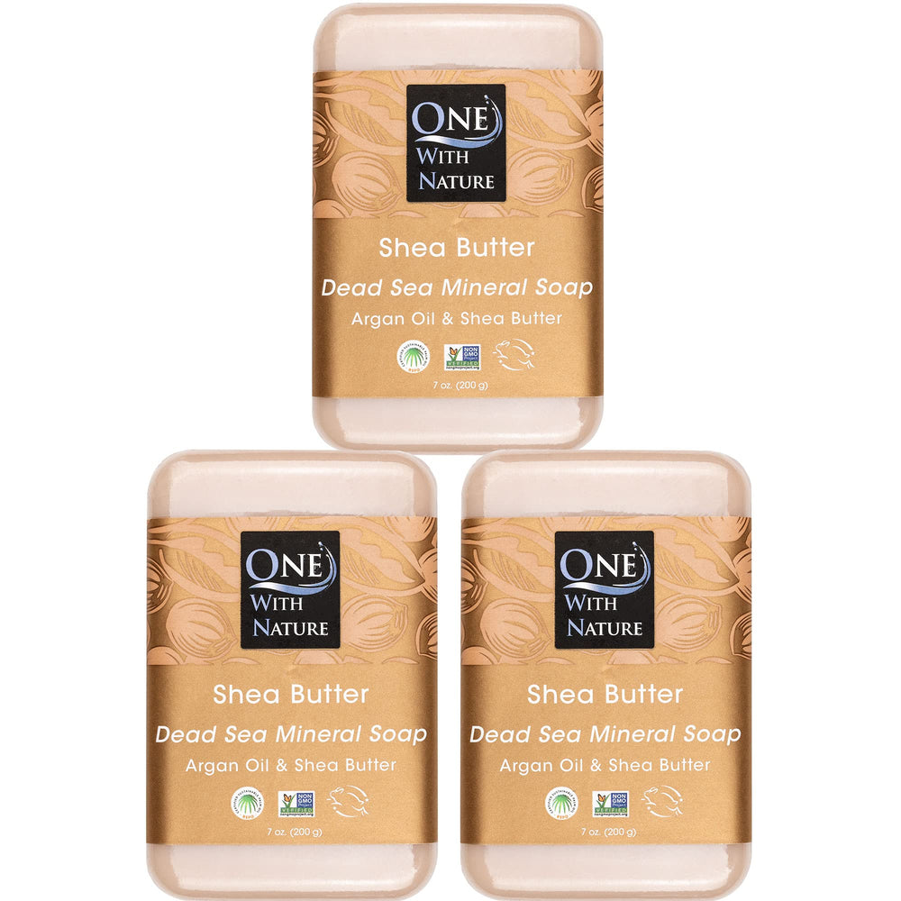 One With Nature savon sel mer face et corps – exfolie et purifie en douceur