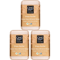 One With Nature savon sel mer face et corps – exfolie et purifie en douceur