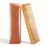 Onedor peigne bois santal vert présentation, élégant et naturel pour cheveux et barbe.