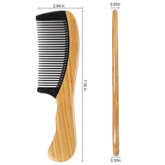 Onedor peigne bois santal vert, sans accrocher les cheveux, idéal pour mèches délicates.