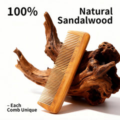 Onedor peigne bois santal vert utilisation quotidienne pour cheveux et moustache.