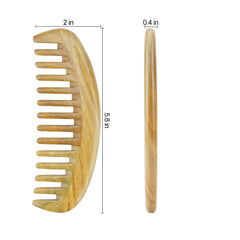 Peigne Onedor santal vert anti-électrostatique pour cheveux sans frisottis