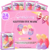 Masques yeux Onespring, emballage rose, soin hydratant et luxueux.