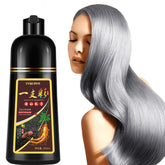 Onilyua Instant Silver Gray Hair Dye Shampoo bottle showing natural color lift for gray roots