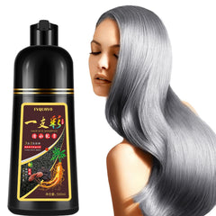 Onilyua Instant Silver Gray Hair Dye Shampoo bottle showing natural color lift for gray roots