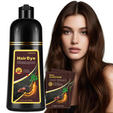 Onilyua shampoo colorant cheveux brun café avec couleur naturelle rapide