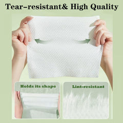 Onluckdeer texture duale; cote coarse pour le maquillage et cote douce pour le nettoyage.