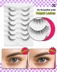 Onlyall cils-adaptes-yeux-amande-ronde : convient à diverses formes d'yeux.