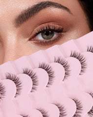 Onlyall Cils Naturels: bande ultra-fine pour un regard naturel et confortable toute la journée.