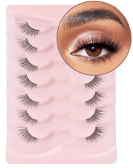 Onlyall cils demi-longueur avec bande mince pour un rendu naturel