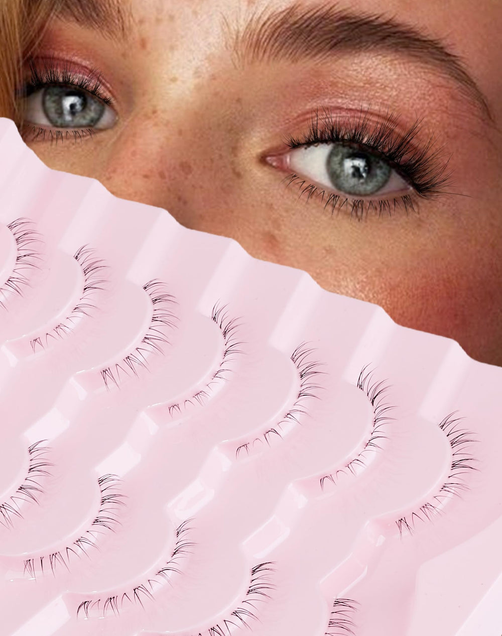 Onlyall cils faux bas sept paires ensemble pour un regard naturel et rapide à obtenir