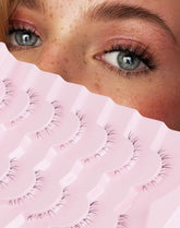 Onlyall cils faux bas sept paires ensemble pour un regard naturel et rapide à obtenir