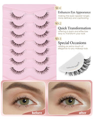 Onlyall Cils Naturels: forme amande pour s'adapter à toutes les morphologies d’yeux.