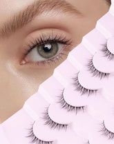Onlyall cils naturels courts, bande fine pour un regard léger toute la journée.