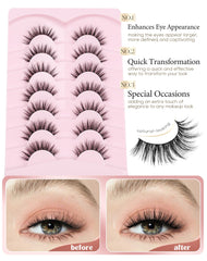 Onlyall cils wispy s'adaptent à toutes les formes d'yeux pour un rendu naturel