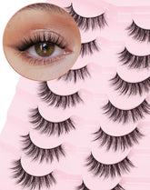 Onlyall cils naturels wispy avec bande fine pour un aspect discret