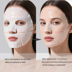 ONMYLOVIN masque hydrogel bio-collagène coréen: adhérence optimale et absorption rapide.