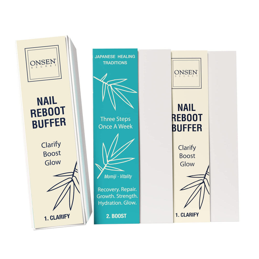 Bloc Onsen Secret Buffer Pro Quatre Côtes Lisse pour lisser les rugosités des ongles