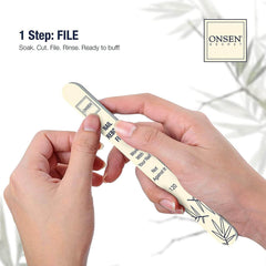 Bloc polissage Onsen Secret – élimine les imperfections sans fragiliser.