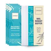 Onsen Secret tampons-remplacement pour bloc-polissage coffret trois – entretien rapide des ongles