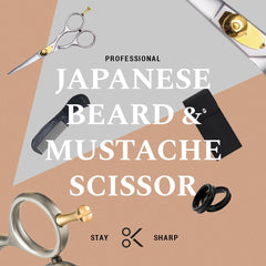 Ontaki ciseaux barbe et cheveux japonais, embouts arrondis pour sécurité et précision
