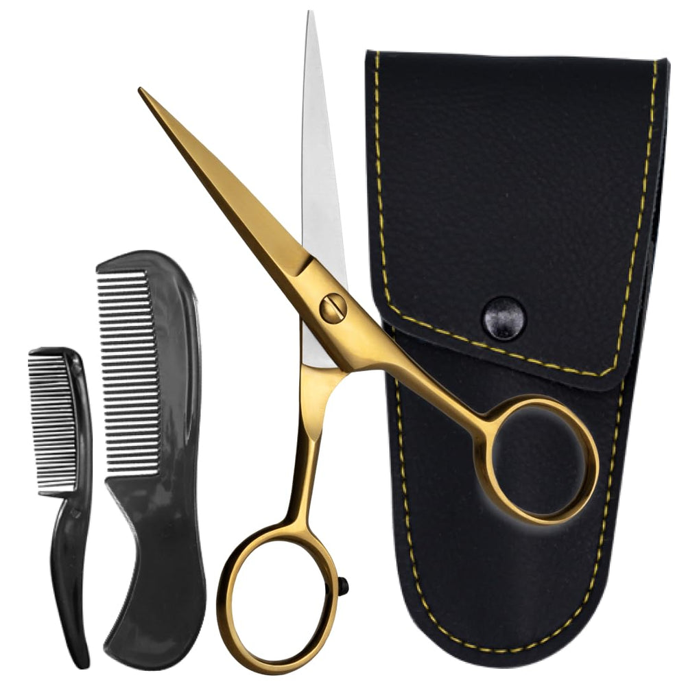 Ontaki ciseaux barbe moustache 5 pouces pour des coupes précises et propres.
