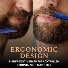 Kit Ontaki moustache peigne et étui en cuir, rangement pratique.