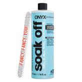 Onyx Professional coconut-scented remover bottle for fast polish removal