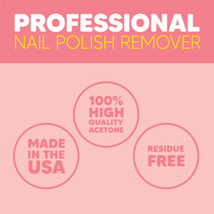 Onyx Professional glitter polish removal in action, showing effective removal of glitter polish.