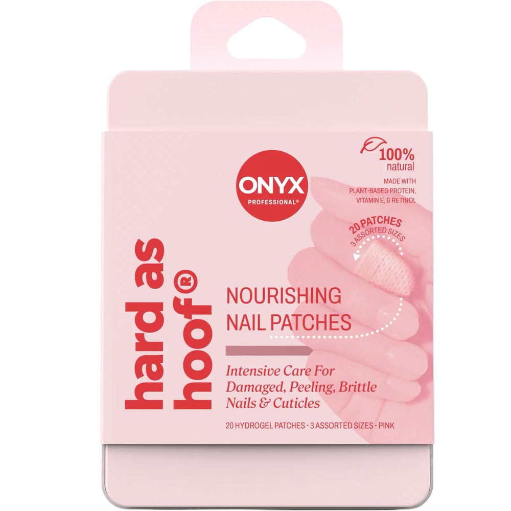Boîte Onyx Professional S.O.S Nail Patches prête pour une utilisation nocturne.