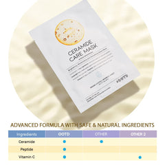 #OOTD masque-feuille ceramide hydratant visage, absorption rapide sans résidu.