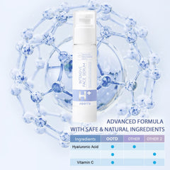 Texture légère du sérum hydratant #OOTD pour une absorption rapide.