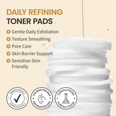 OOTD Toner Pads formule végane et douce pour tous types de peau.