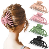 Pince à cheveux OPAUL matte anti-glisse rose offrant une tenue fiable pour tous types de cheveux.