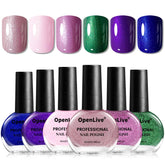 OpenLive vernis vert sombre – couverture uniforme et longue tenue sur les ongles