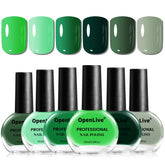 OpenLive vernis vert élégant prêt pour une manucure chic
