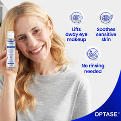 Optase Life sans conservateurs – sensation légère sur la peau sensible.