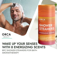 ORCA Beauty bombes-vapeur-douche-jasmin-the: ambiance florale et calme matinal.