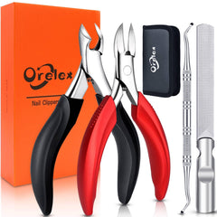 Orelex coupe-ongles long manche ergonomique pour une prise en main sûre.