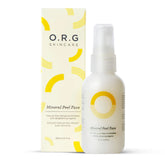 O.R.G. Skincare Peel Off - bouteille du nettoyant, prêt à exfolier en douceur.