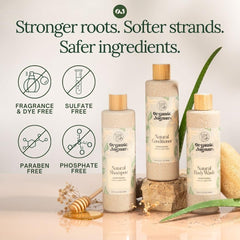 Organic Jaguar shampoing : glycérine pour une hydratation légère et constante.
